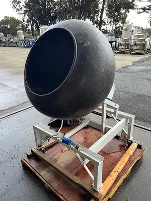 Coating Pan, 34" Diameter x 24" Deep, Copper Pan, 1 HP #S745109