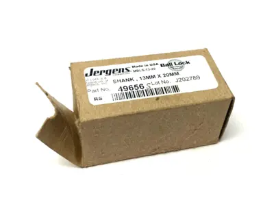 New | in-Stock JERGENS BALL-LOCK FAST ACTING SHANK 13MM X 20MM BALL LOCK ONLY Misc Industrial Equipment | Maverick Industrial Sales #1112197