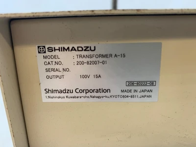 Shimadzu A-15 200-82007-01 15 Amp 100 Volt Transformer