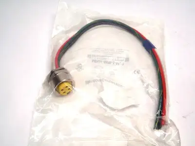 USED MENCOM 4 POLE MALE STRAIGHT FROM MOUNT 14 AWG, 15A M20