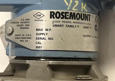 Used ROSEMOUNT 3051CD2A02A1AM5S5 Pressure Transmitters | Surplus Asset Holdings #1227127