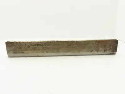 Punch Press Die 23-1/4" Long 90° V Offset 1-7/32" W2-3/4" H 5/8x5/16" V