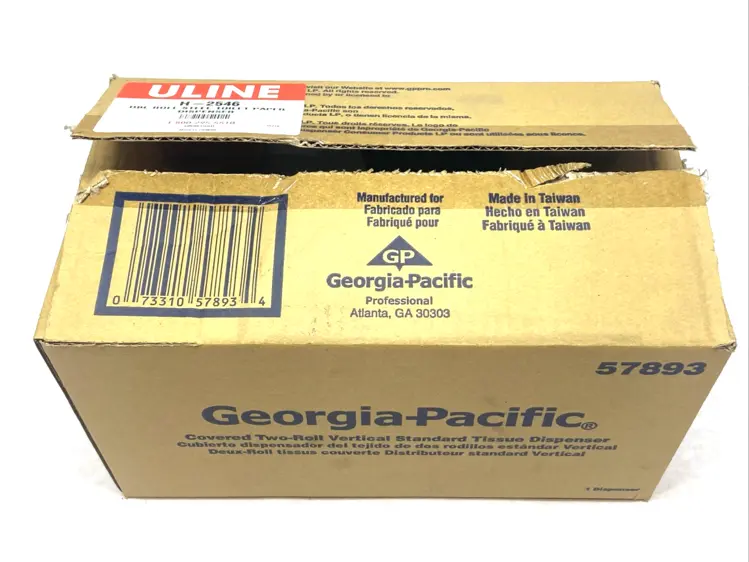 New | in-Stock ULINE Double Roll Toilet Paper Dispenser Steel Janitorial Equipment Michigan US | Maverick Industrial Sales #1400810
