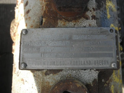 USED SULZER BINGHAM 3X4X6.25 CAD