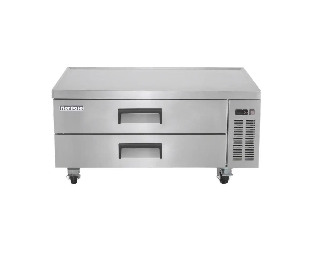 Magic Chef 52 IN WIDE, 10.5 CU FT. 2-DRAWER CHEF BASE COMMERCIAL REFRIGERATOR IN STAINLESS STEEL