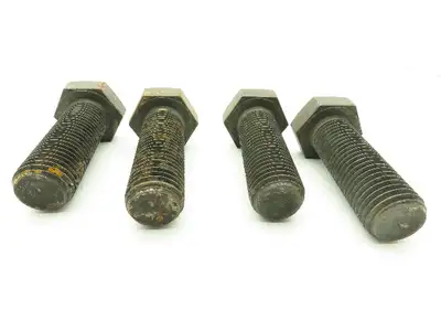 M30-3.5 x 90mm Hex Head Metric Screw Tap Bolt Grade 10.9 Black Oxide  -Lot of 4