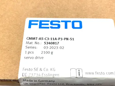New | in-Stock FESTO SERVO DRIVE, VERTICAL MOUNT Servo Drives | Maverick Industrial Sales #1111504
