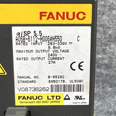 Used Fanuc A06B-6112-H006#H550 Misc Industrial Equipment California US | Davliegogo LLC #1729852