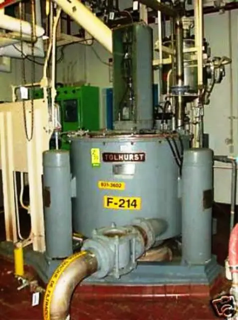 Tolhurst 40 x 24 Batch-Master perforate basket centrifuge, 316SS.