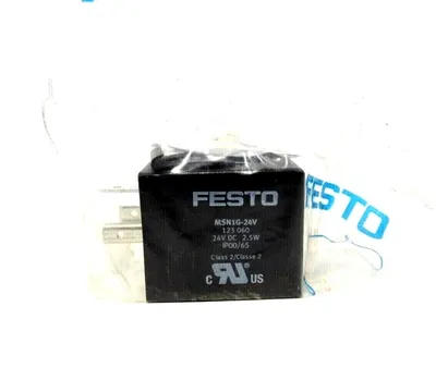 LOT OF 3 NEW FESTO MSN1G-24V VALVE COILS 123 060 MSN1G24V