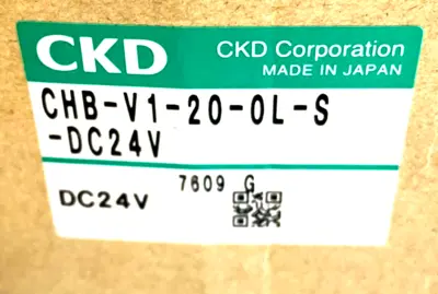 NEW CKD CHB-V1-20-0L-S BALL VALVE CHB-V1-20-0L-S-DC24V 4KB119-L CHBV1200LS