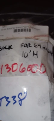AE01306000.LOT OF 2 DUSK SOCKS 64mm VENT 10" HIGH