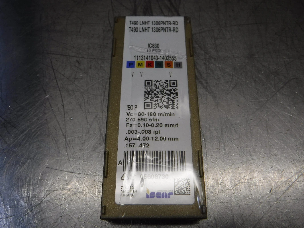 Iscar Carbide Inserts QTY10 T490 LNHT 1306PNTR-RD IC830 (LOC2112B)