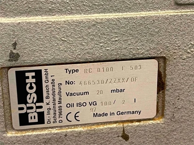 Used 1997 BUSCH RC0100 E 503 Vacuum Pumps California US | MachineryMax #1390414