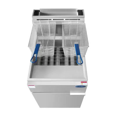 New | in-Stock Atosa New Atosa ATFS-75 — 75 LB Deep Fryer Natural Gas 170,000 BTU Cookers / Coolers / Fryers Illinois US | Falcon Restaurant Supply #1375689