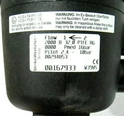 NEW BURKERT 2000 B 32,0 PTFE RG ANGLE SEAT VALVE 00167933 2000B320PTFERG