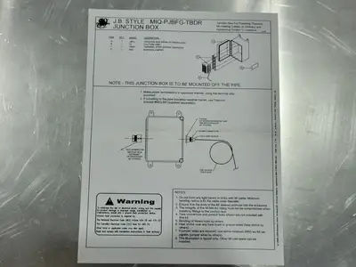 Used THERMON MIQ-PJBFG-TB4DRMO Misc Electrical & Power Parts British Columbia CA | Lenmark #253644