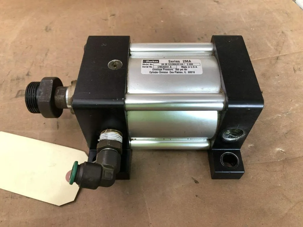 Parker CC2MAUS14A Pneumatic Air Cylinder 250PSI 3.25″ Bore 2″ Stroke
