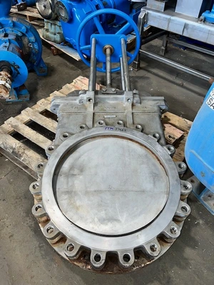 24" Stainless Steel Hand Wheel Operated Knife Gate Valve
