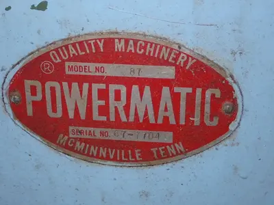 USED POWERMATIC 87