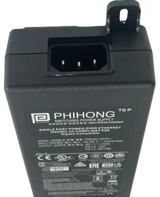NEW PHIHONG POE29U-1AT(PL) POWER SUPPLY W/185-1080R POWER CABLE POE29U1ATPL