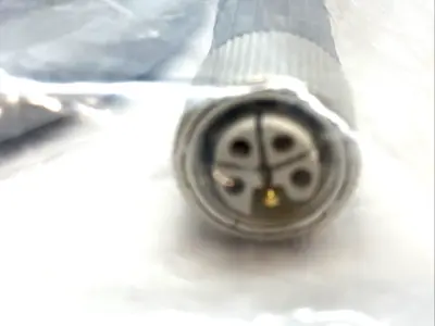NEW KEYENCE POWER CABLE M12 4-PIN FEMALE, 5M PVC LOOSE WIRE