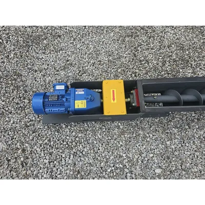 New 6" X 30 ft Miteck Carbon Steel Industrial Screw Auger Conveyor