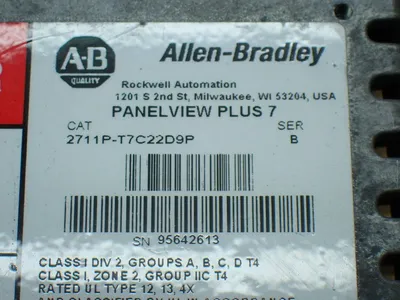 USED ALLENBRADLEY 2711PT7C22D9P