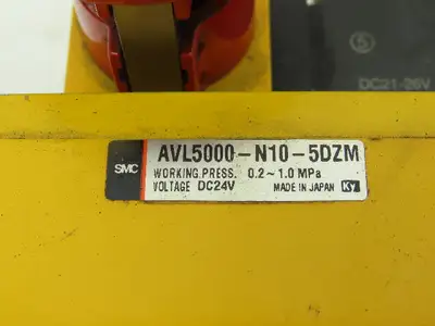 SMC AVL5000-N10-5DZM Pneumatic Soft St. AR60-N10Z Reg. Modular Lockout Valve Set