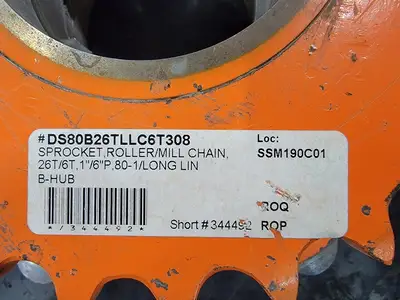 Roller/Mill Chain, Turntable Sprocket DS80B26TLLC6T308