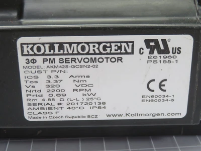 Used KOLLMORGEN _UNKNOWN_ Servo Motors Texas US | OCO Industrial #1602602