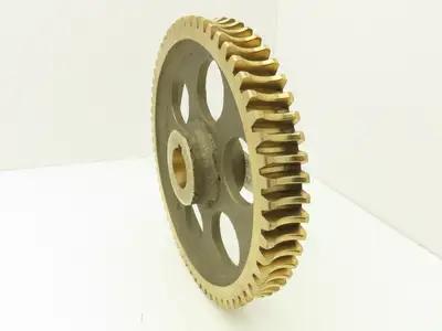 60 Tooth Bronze Worm Gear 10" Dia 1.5" Bore with 1-1/8" Output Shaft Gearbox Kit