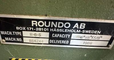 1988 ROUNDO R6S Fabricating Machinery, Rolls Angle Bending | Holland Equipment Hunters, Inc. (7)