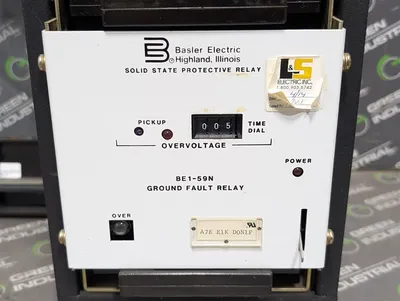 Basler Electric BE1-59N Ground Fault Relay Module A7E E1K D0N1F Used