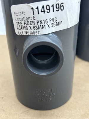 New | in-Stock +GF+ 2.5”X2.5”X 1” Tube & Pipe Machinery (Miscellaneous) Indiana US | J&J Industrial Supply #1360648