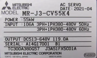 NEW MITSUBISHI ELECTRIC MR-J3-CV55K4 SERVO DRIVE MRJ3CV55K4