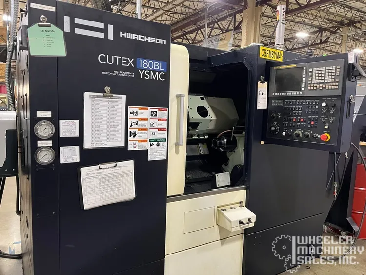 2019 HWACHEON CUTEX-180BL YSMC LATHES, SLANT BED, N/C & CNC | Wheeler Machinery Sales
