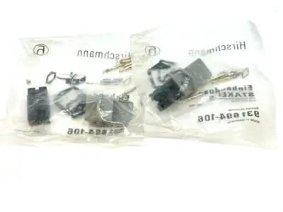 931694-106 | Hirschmann  STAKEI 5 Grey Panel Mount Connector LOT OF 2 - New Other