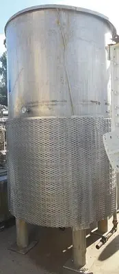 Tank, 1,150 Gallon, S/st, Jkt, Vertical, 5' x 8', FT/DB #S742737