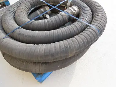Jason 4470 Dry Bulk Material Suction Hose 5" ID x 47' Gum Rubber 75 PSI