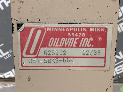 Oildyne 626102 Duplex Pressure Switch 0E4-SBKS-66K Used