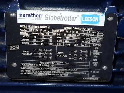 Used MARATHON MOTORS XF256TTFCD6028BBM Motors (misc) Ohio US | HGR 24 #926675