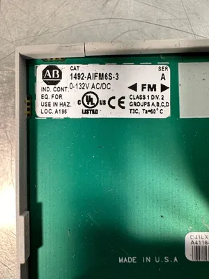 Allen Bradley 1492-AIFM6S-3 Ser.A FM 0-132V AC/DC Interface Module (3C-27)