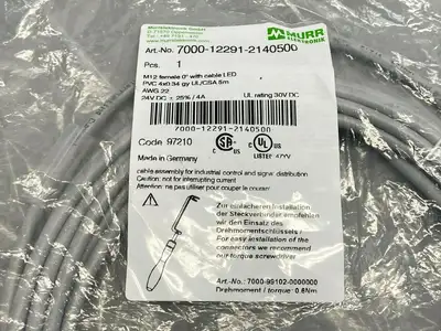 7000-12291-2140500 | Murr Elektronik  Single-Ended Cordset - New