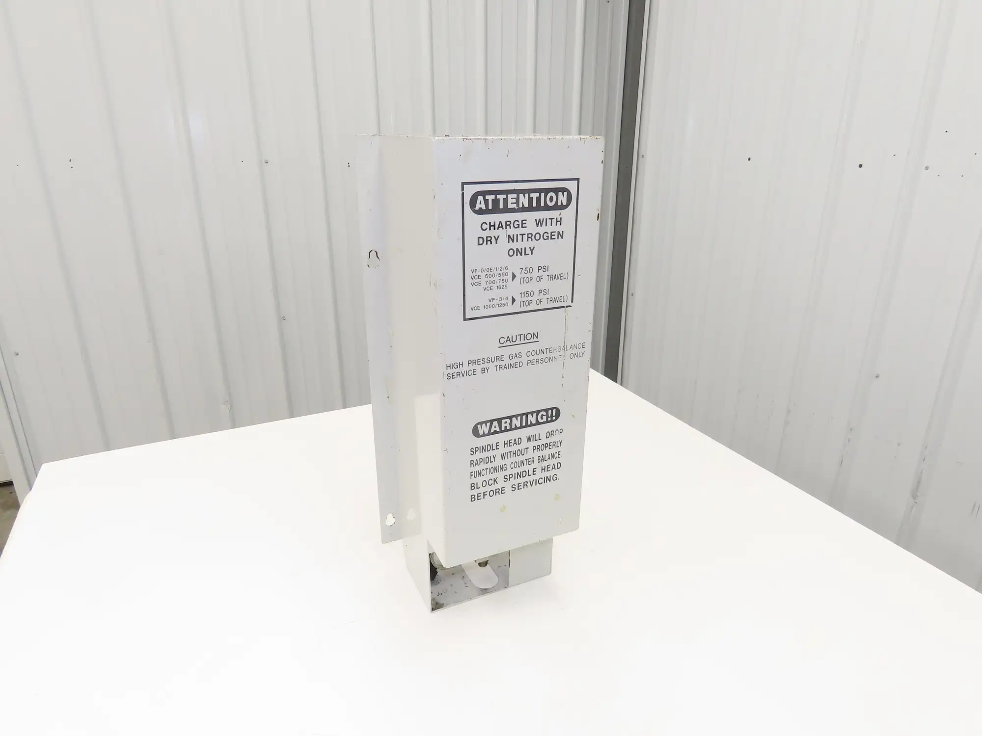 Haas VF-2 CNC Spindle Counterbalance Nitrogen Cylinder With Housing