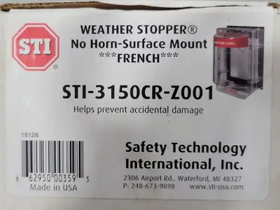 NEW SAFETY TECHNOLOGY INTERNATIONAL STI-3150CR-Z001
