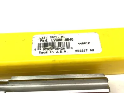 USED LAVALLEE & IDE STRAIGHT FLUTE/SHANK CHUCKING REAMER 0.9540" DIAMETER