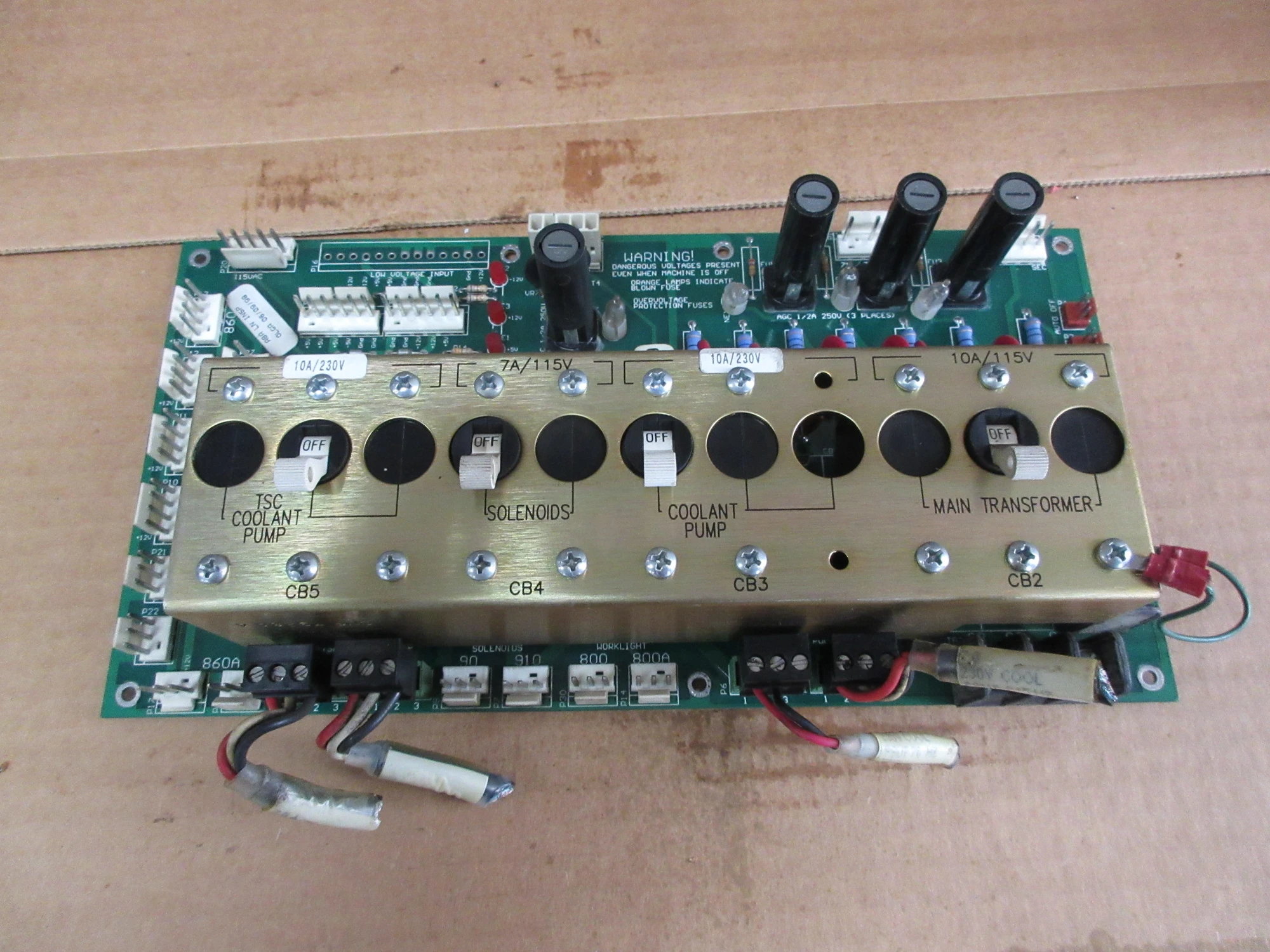 USED 1998 USED HAAS PARTS AND TOOLING POWER SUPPLY PCB ASSEMBLY 32-4075F REV.A