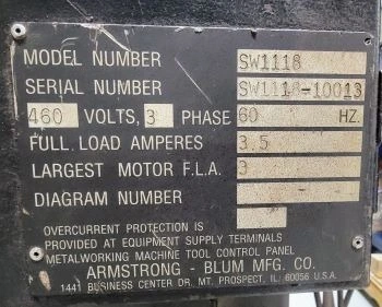 USED SPARTAN SW1118