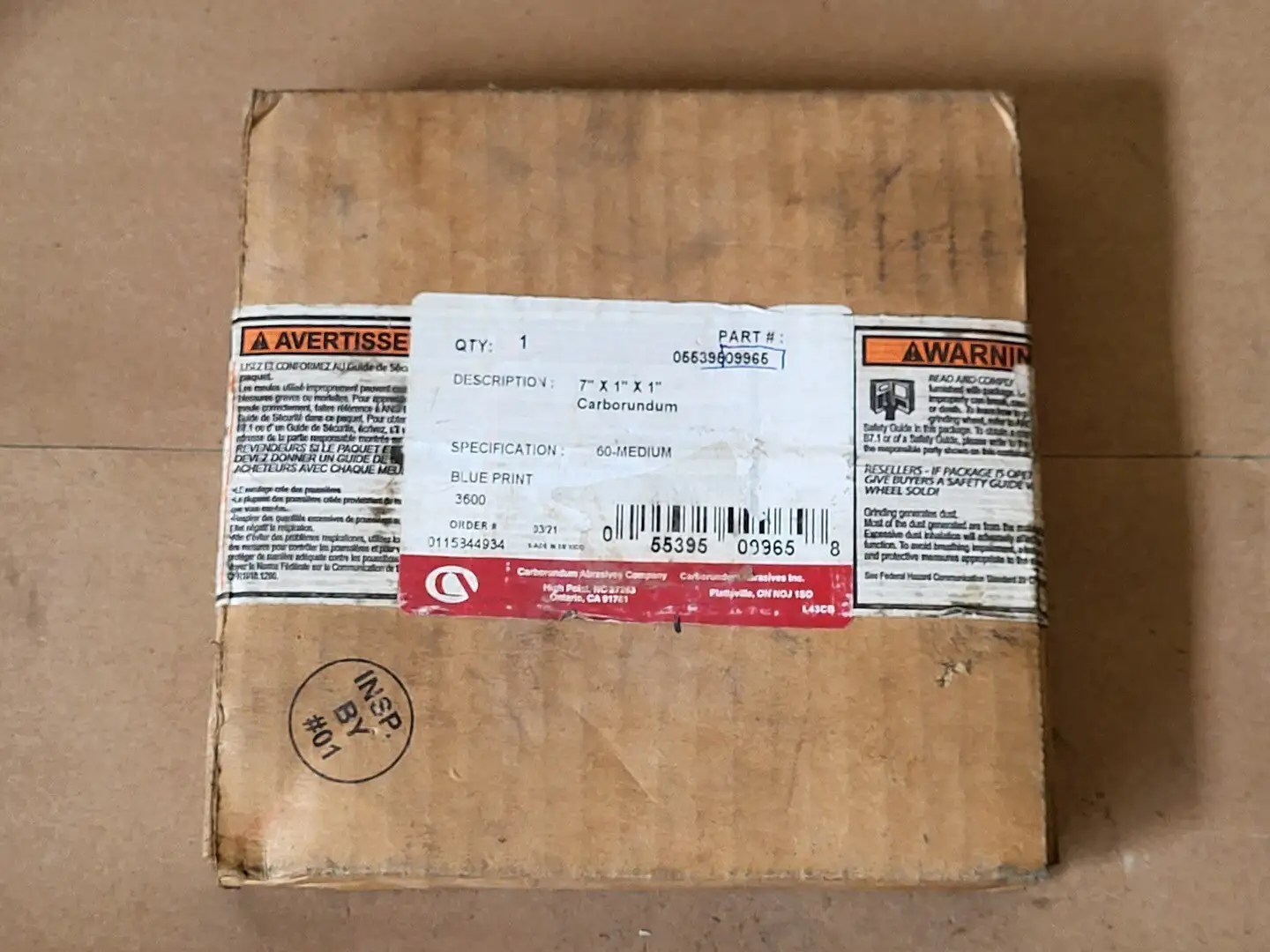 NEW 2021 CARBORUNDUM ABRASIVES INC 05539509965